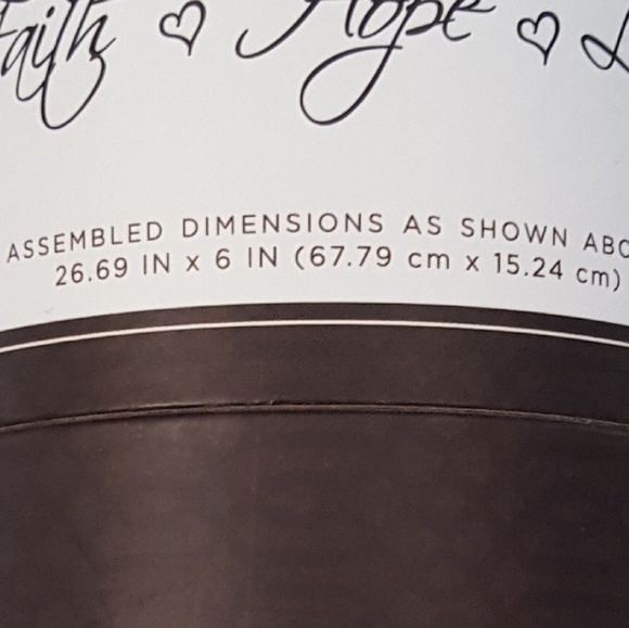 Wall Lettering- 'Faith❤Hope❤Love', New - Picture 4 of 8